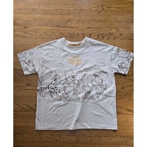 Disney Winnie the Pooh & Crew Embroidered Crew neck T-Shirt Size Large